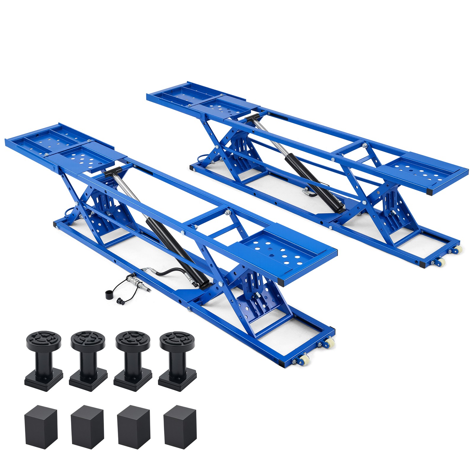 OMT™️ 5000lb Portable Car Lift with 25.6" Max Height for Long Wheelbase Vehicles
