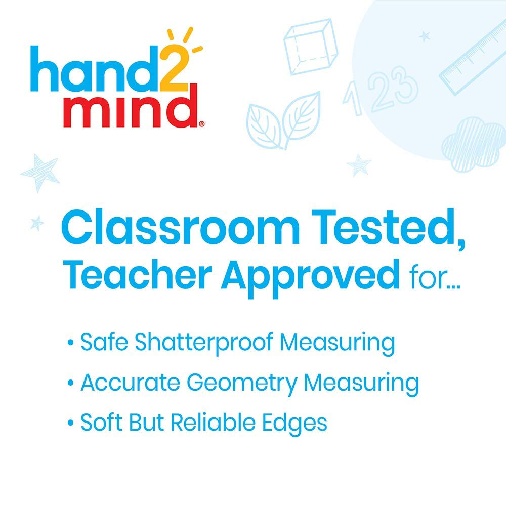 Safe-T Math Compass, 10 In. Blue Compass, Compass for Geometry, Compass Drawing