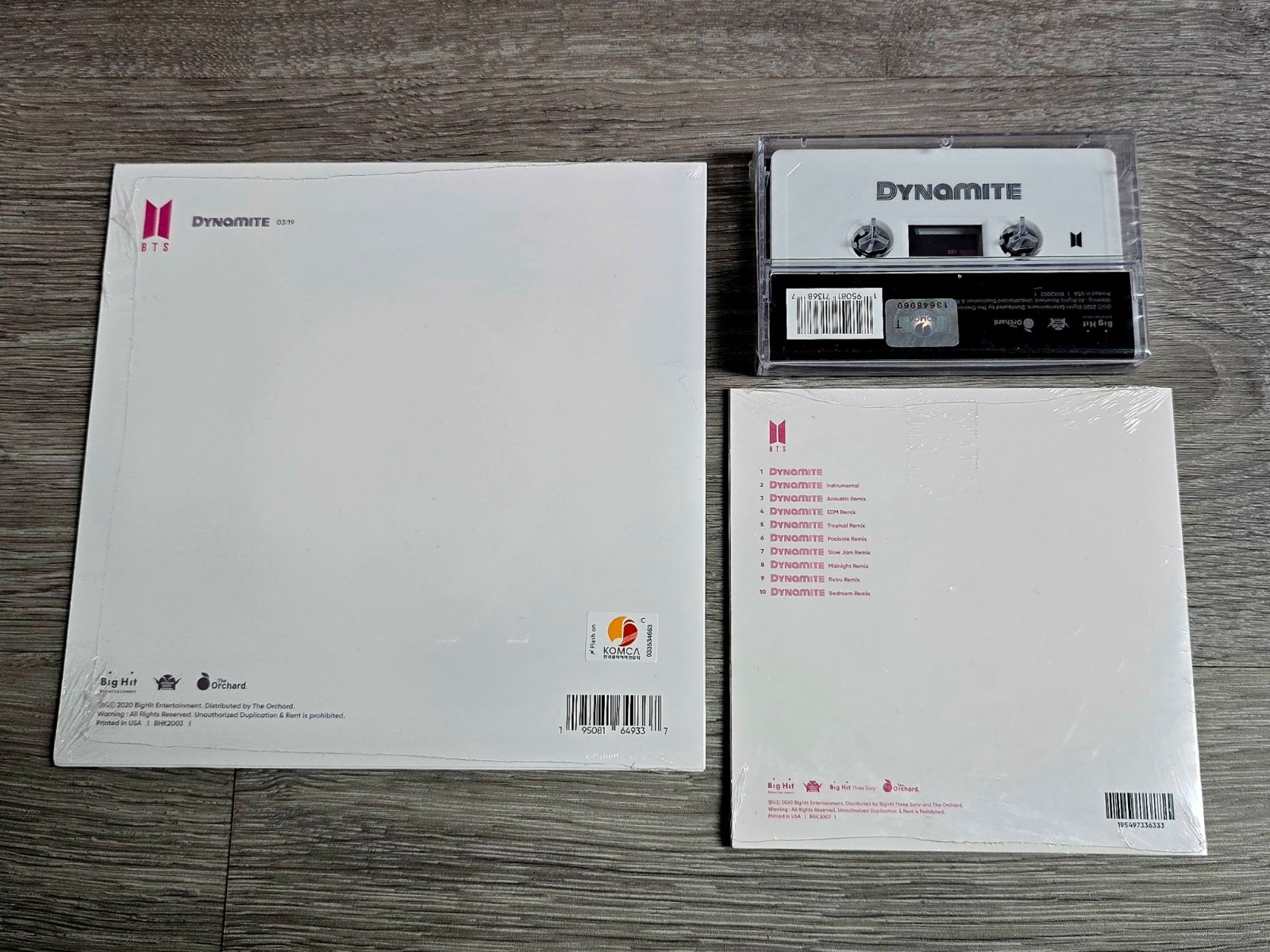 BRAND NEW SEALED BTS DYNAMITE VINYL + CD + CASSETTE SET
