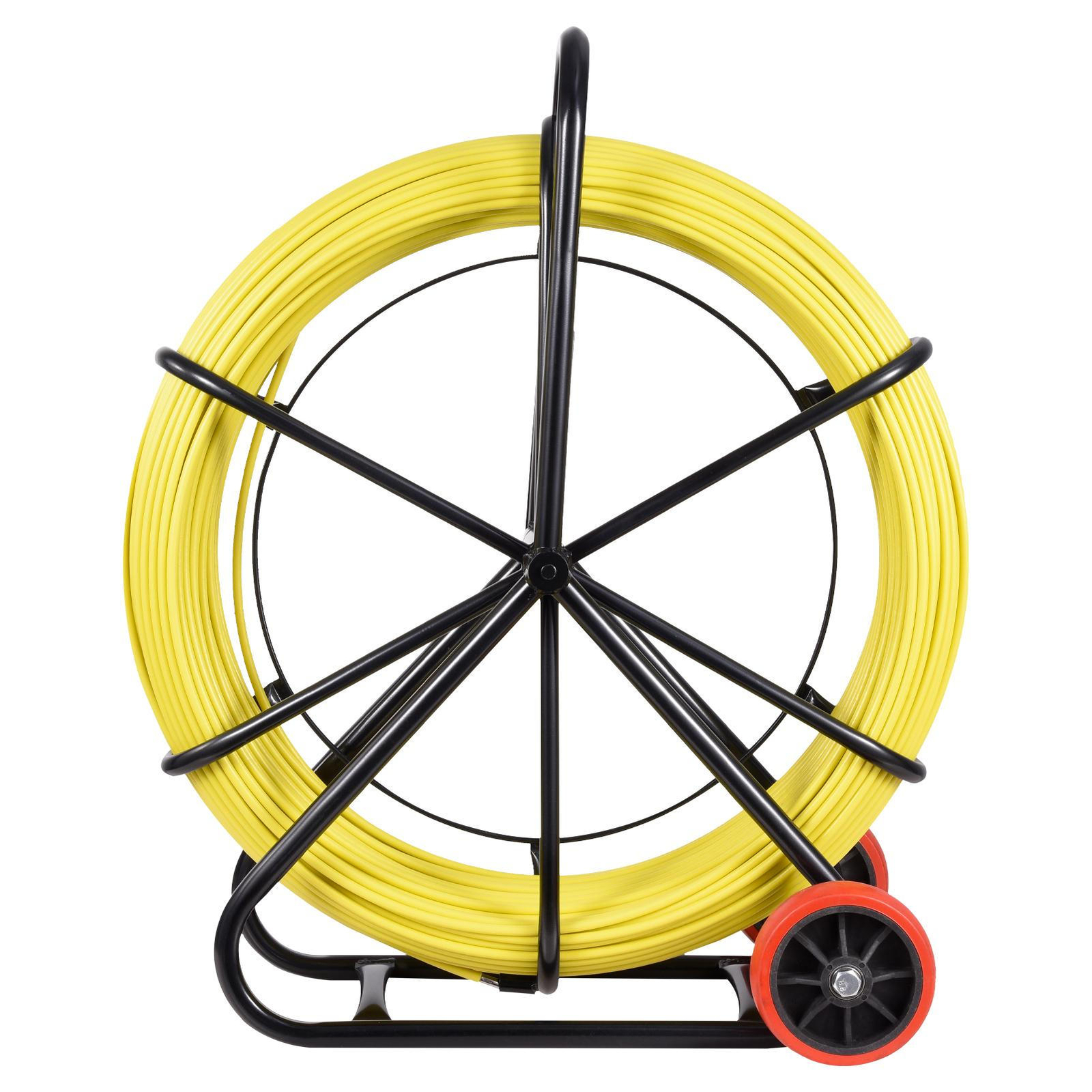 Fish Tape 8mm 150m Fiberglass Rod Cable Puller Wire Reel Rod Duct Rodder 8mm
