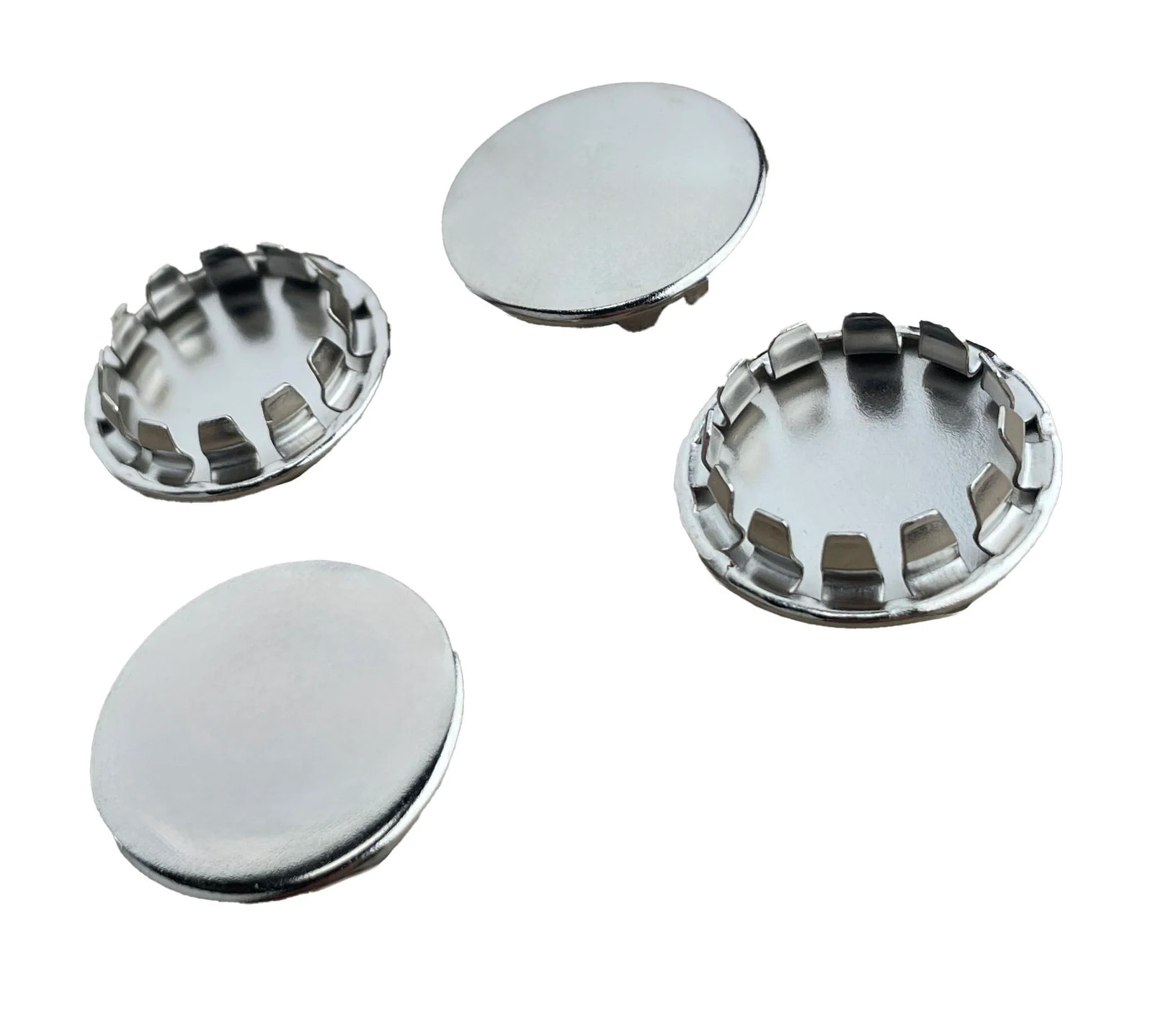 (4 PACK) 13/16" Nickel Plated Metal Hole Plugs for .047"-.093" metal SP-813-NK