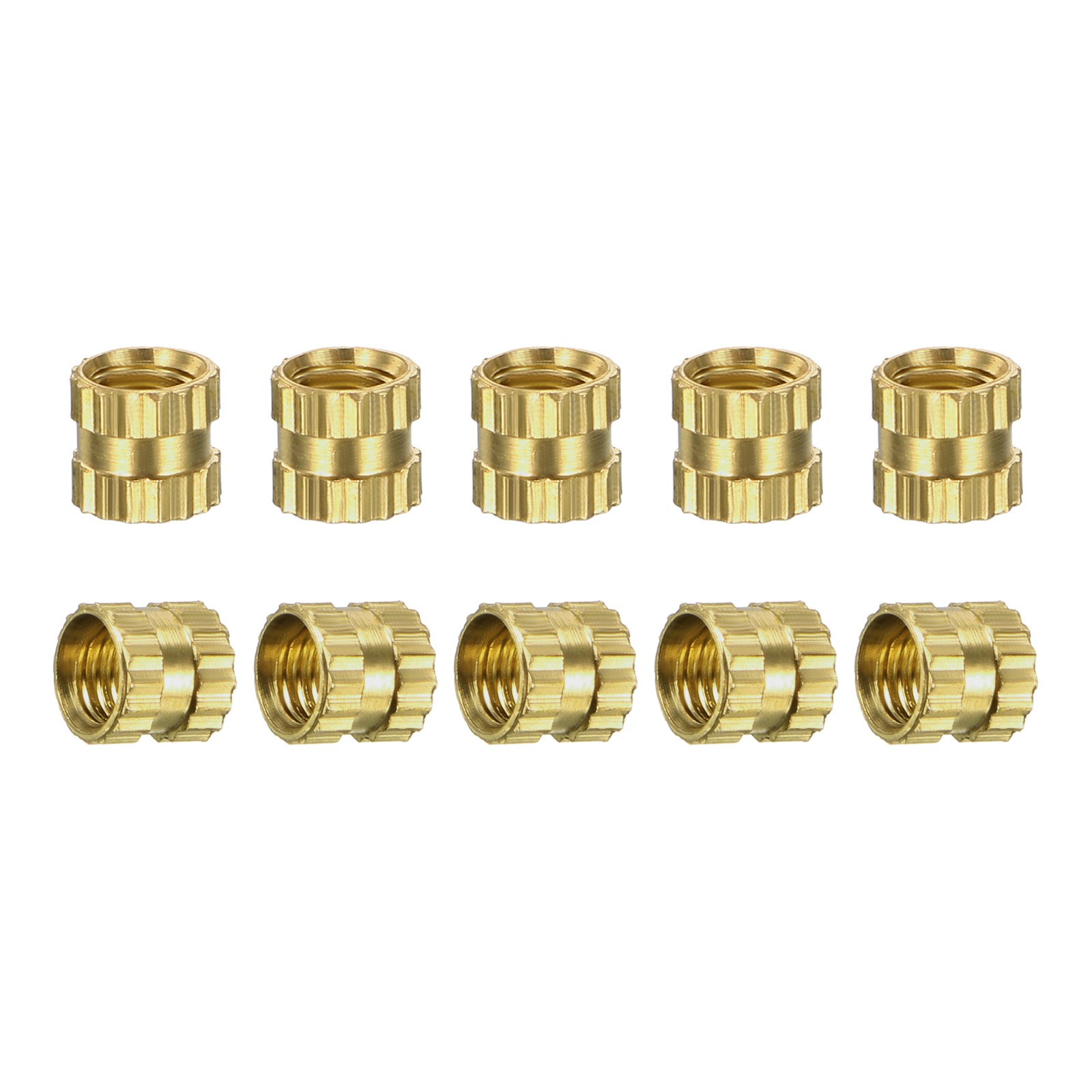 M3x4x4mm(IDxLxOD) Knurled Insert Nuts - 30 Pack - Good for Plastic Shells