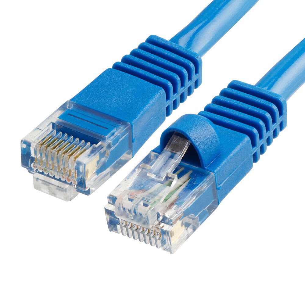75 FT Cat5e Patch Cable Blue LAN Internet Cat 5e Cord RJ45 Modem Ethernet Cable