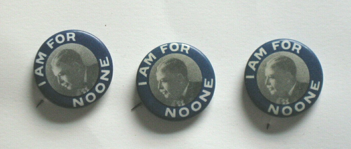 (3) 1914 Albert Noone For Gov. of New Hampshire Pic. Buttons ---FREE SHIPPING