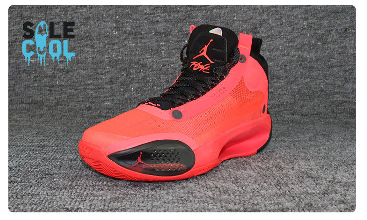 Nike Air Jordan 34 Infrared GS Kids Black Red Shoes BQ3384-600