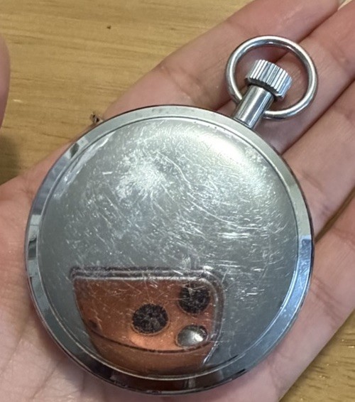 Junghans Mechanical Stopwatch Timer, Silver Metal Time Measurement