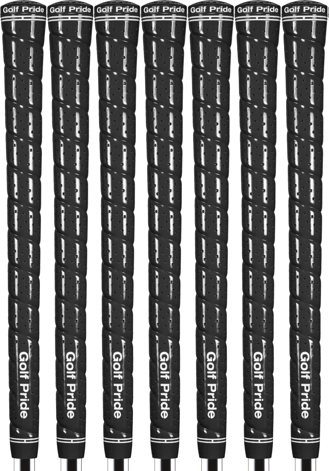 Golf Pride Tour Wrap 2G Golf Grips Standard Size Black - Set of 7 - High Tack