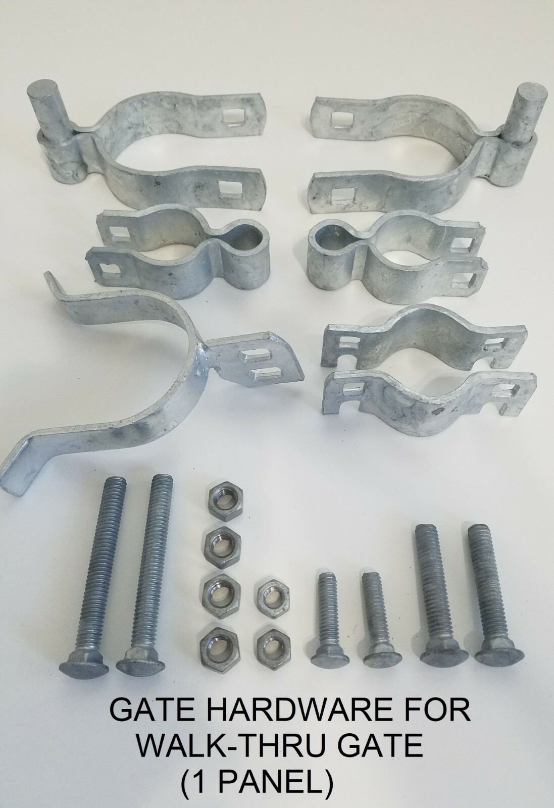 1-3/8 x 2-3/8 WALK-THRU GATE HARDWARE (1 PANEL)