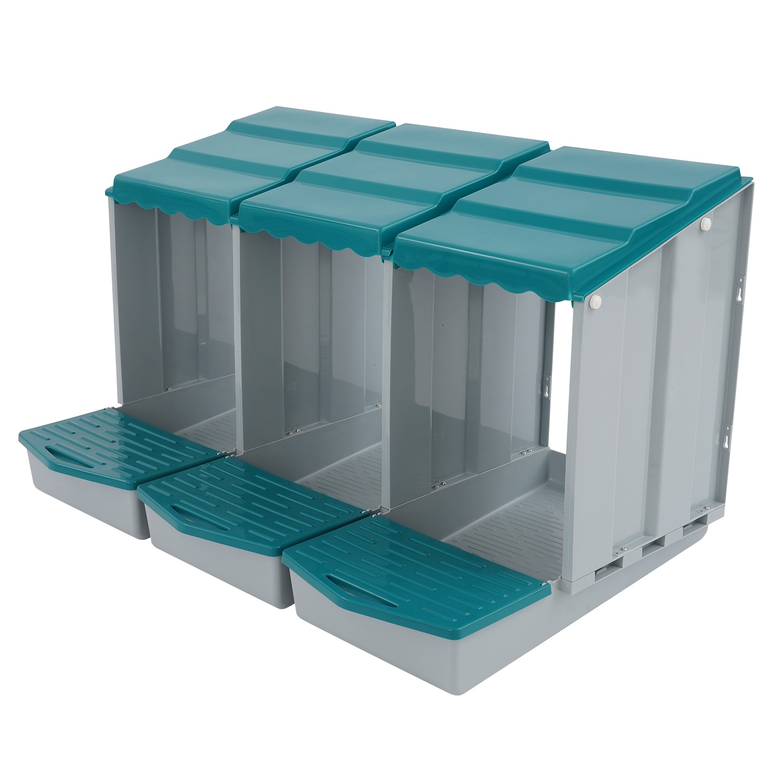 3 Compartments Hen Laying Box PP Chicken Egg Nexting Boxes for Chicken Coop