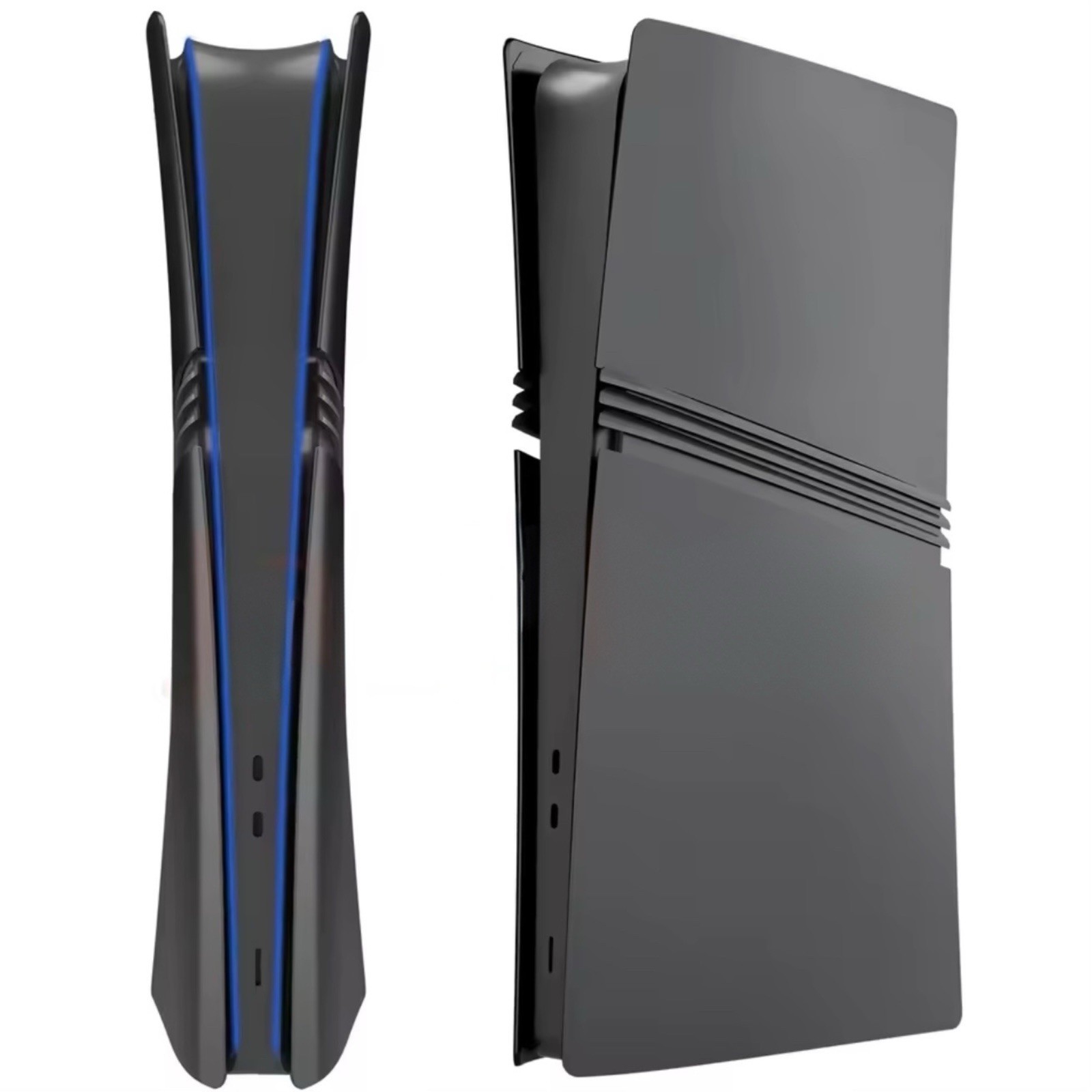 Black PlayStation 5 Pro Faceplate PS5 Cover Plate Shell (Disc-Free) Version