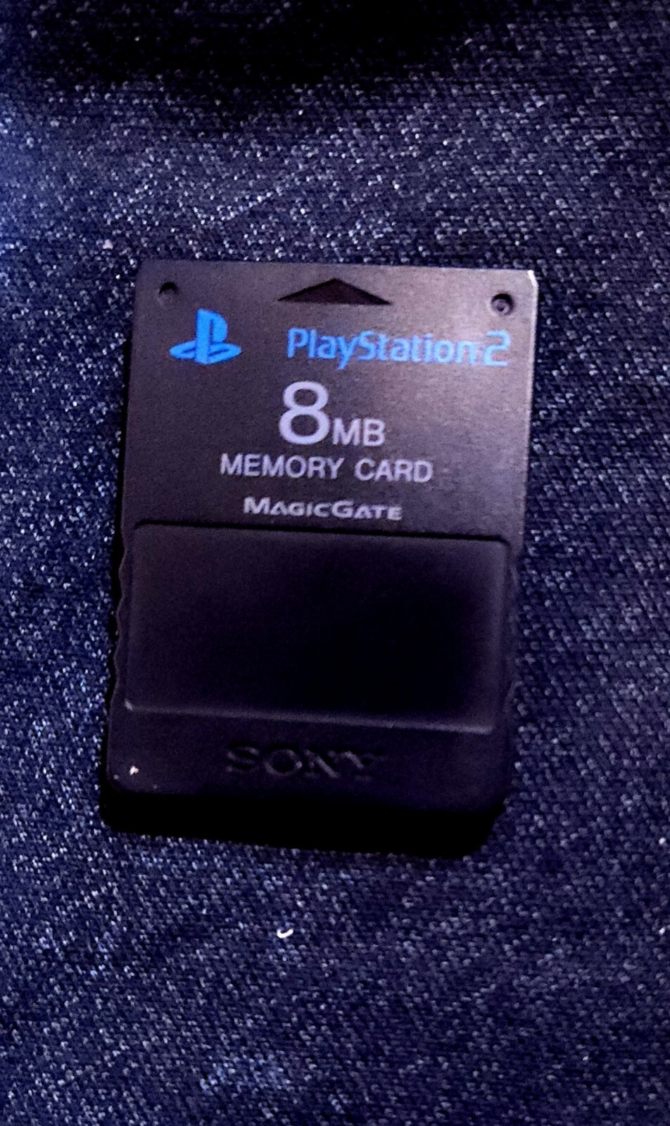 Sony Playstation 2 8MB OEM Memory Card - Red Blue Black - Tested