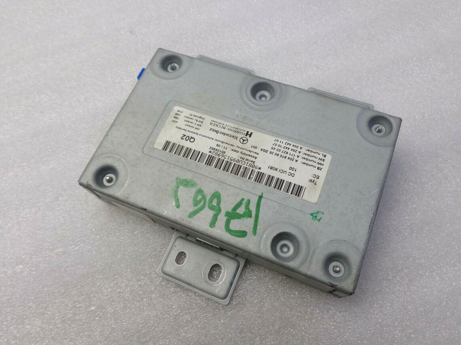 2007-2012 MERCEDES GL450 MEDIA INTERFACE CONTROL MODULE A2048708026 OEM # 44B