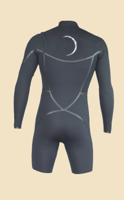 WETSUIT LONG ARM SPRING CHEST ZIPPER SUPER STRETCH