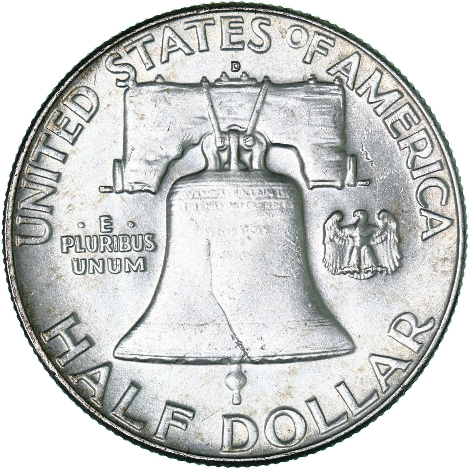 1962 D Franklin Half Dollar About Uncirculated 90% Silver