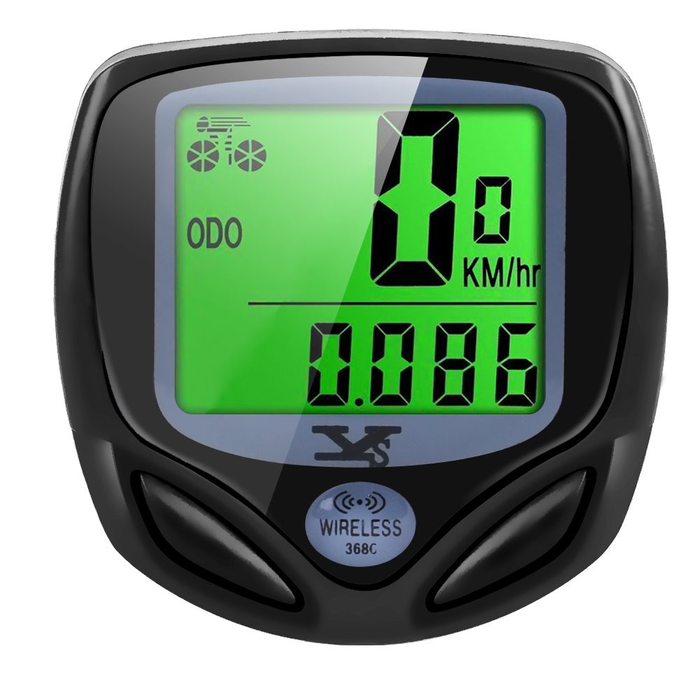 SY Bicycle Speedometer and Odometer Wireless Waterproof Cycle Bike Black