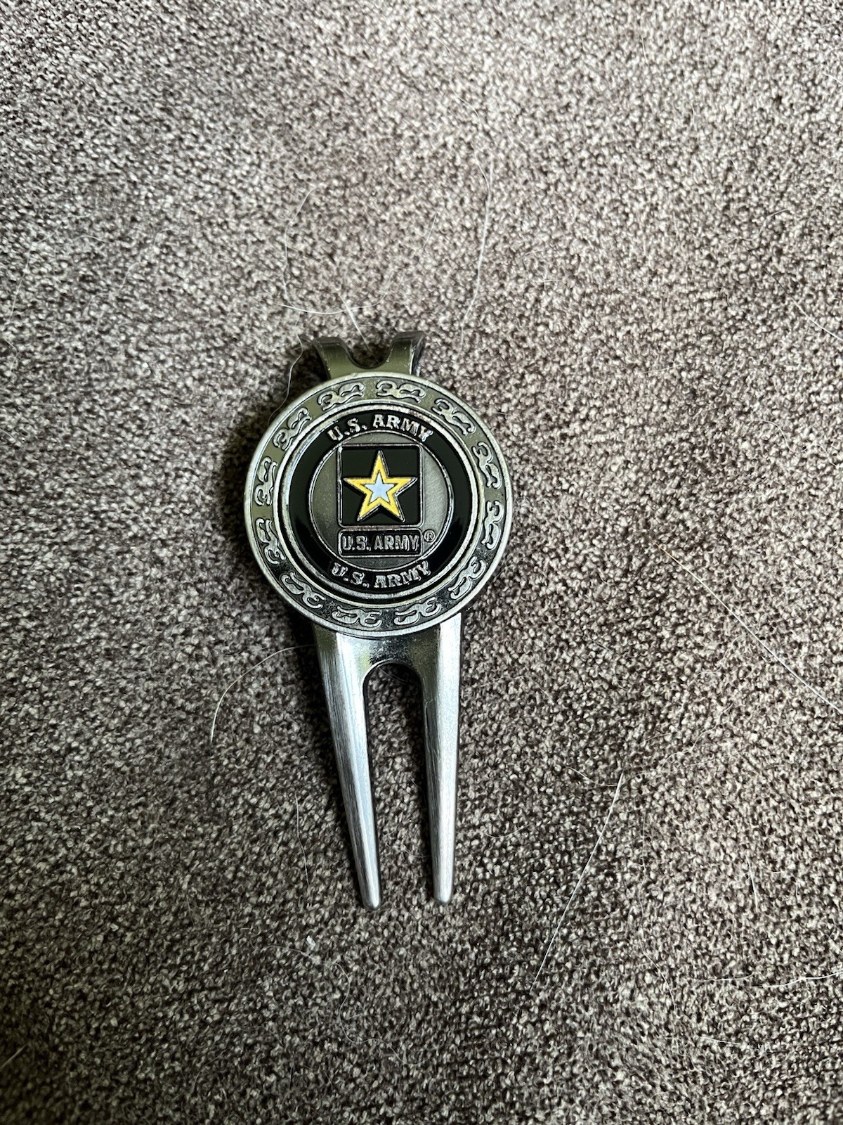 Divot Repair Tool Removable Magnetic Ball Marker US Army