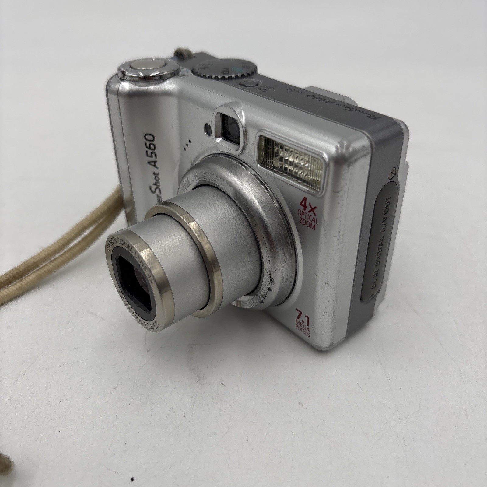 Canon Digital Camera PowerShot A560 7.1MP 2gb SD Card Strap Clean Tested Working