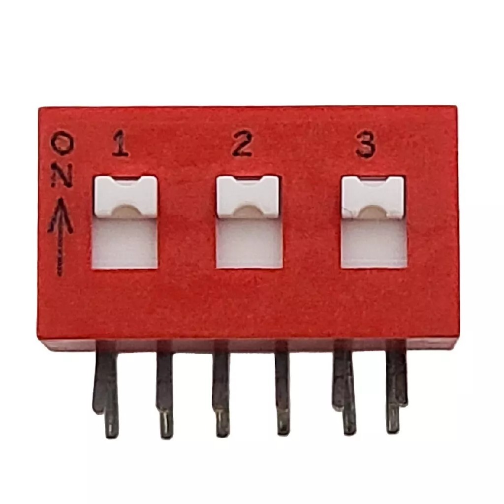 5 Pack Grayhill DPST 3 Position Right Angle DIP Switch 12 Pins
