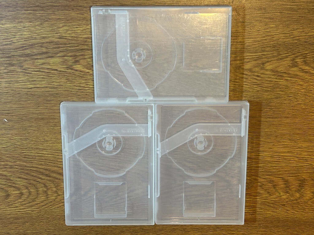 GameCube GC Clear Case Set of 3 Replacement Disc Case Nintendo Japan Original