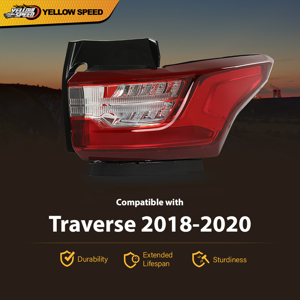 Fit For 18-21 Chevrolet Traverse Passenger Side RH LED Right Tail Light Outside
