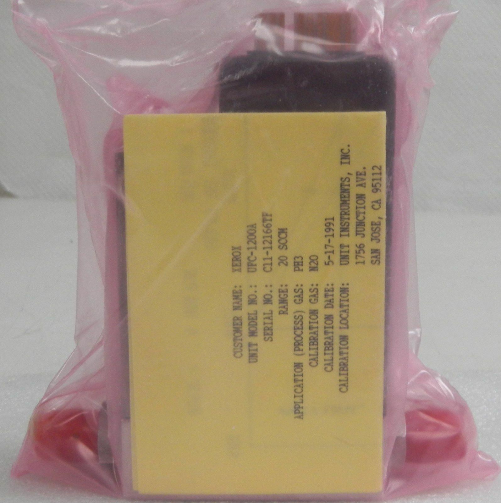 Unit UFC-1200A, Mass Flow Controller, Gas- PH3, Range- 20 SCCM, 1/4" M I/O