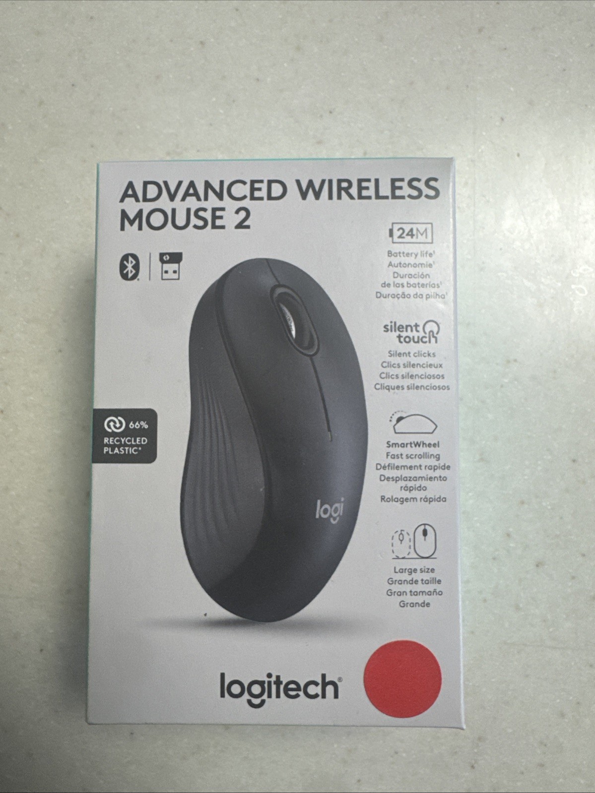 New Logitech Advanced Wireless Mouse 2 910-007451