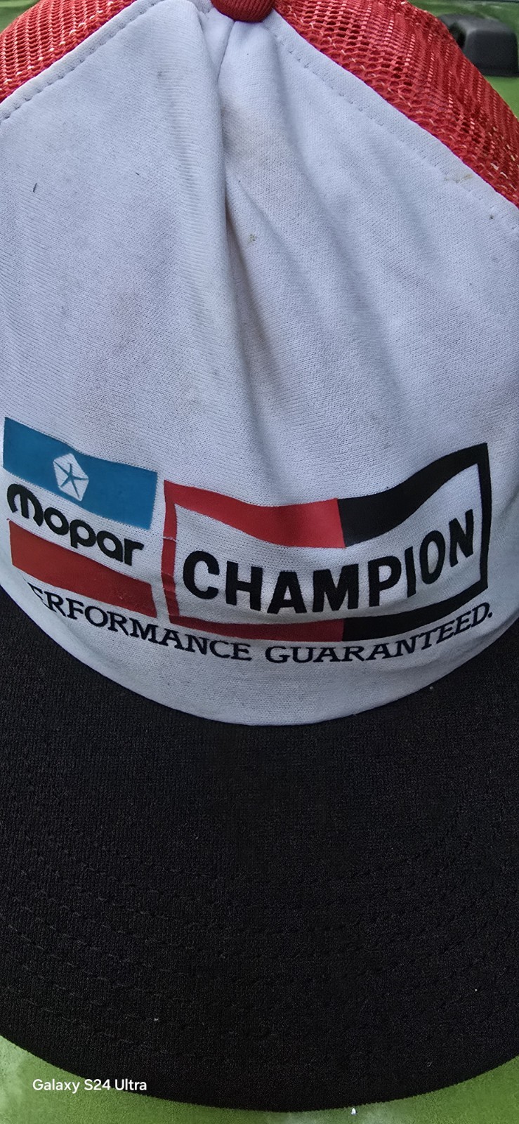 Vintage “Mopar Champion” Performance Guaranteed Trucker Mesh Snapback Cap USA