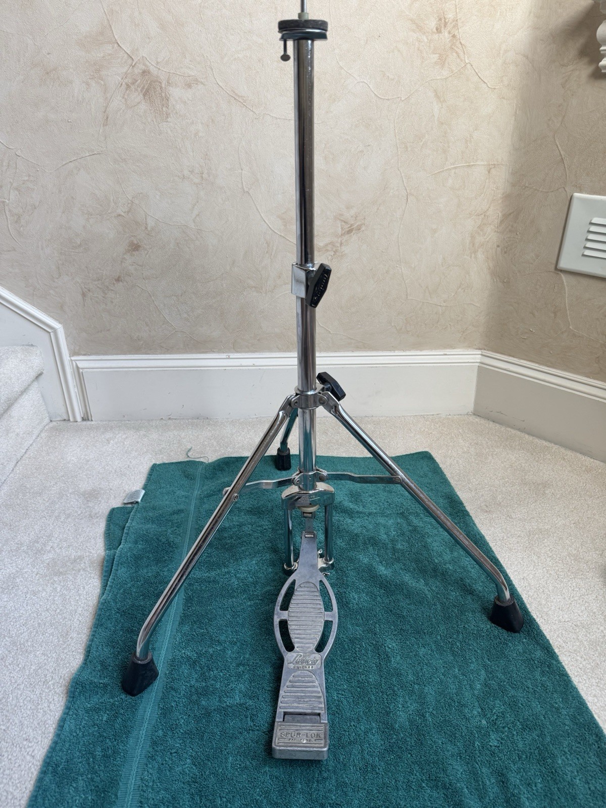 Vintage 70s 80s Ludwig Hercules Spur-Lok # 1131 Hi Hat Cymbal Stand Tube Leg