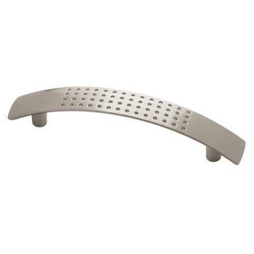 3-3/4" Dimpled Square End Pull Satin Nickel