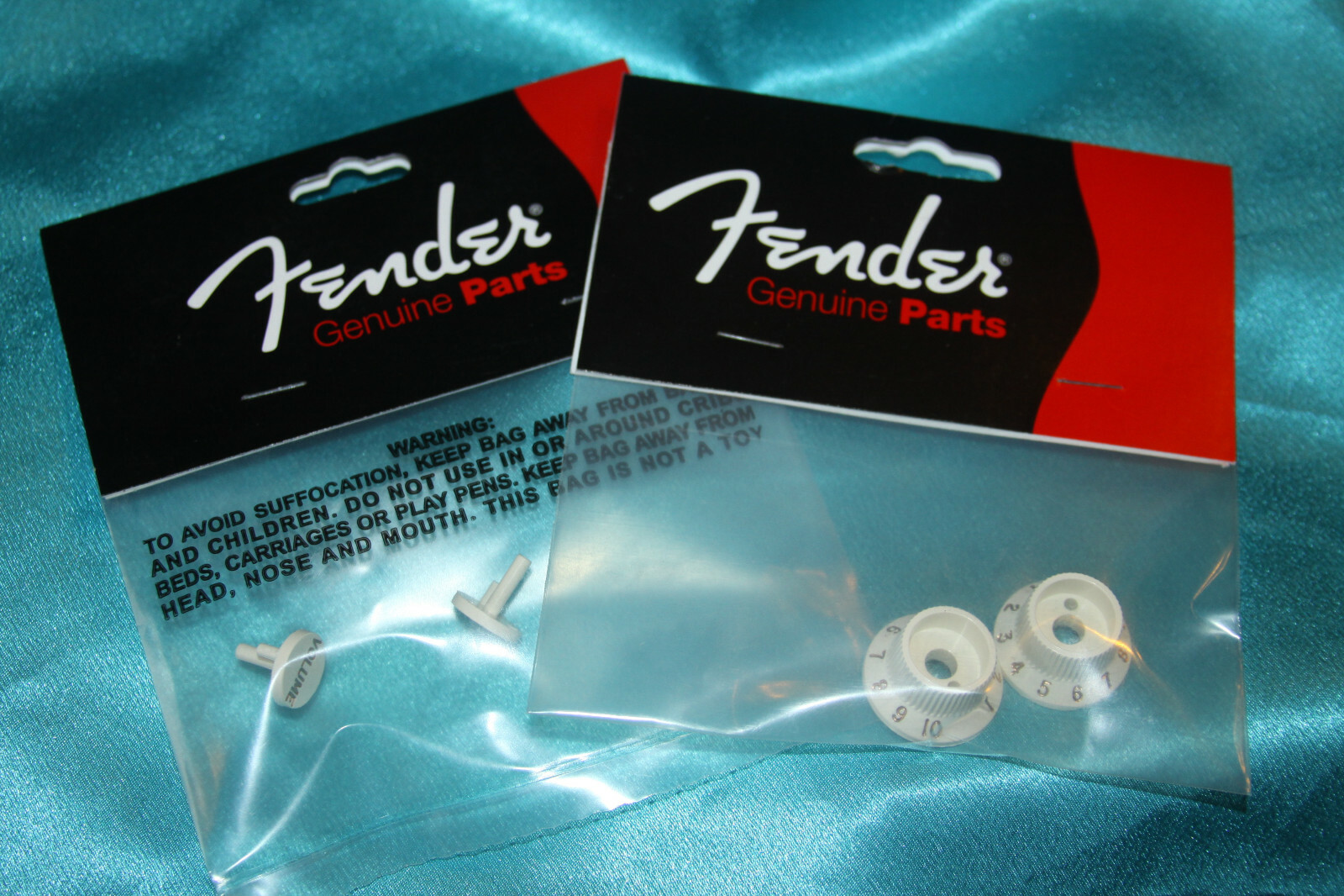 Fender Strat Switch Knob & Cap Pair, Parchment f/ S-1 Switch/Pots,MPN 0059267049