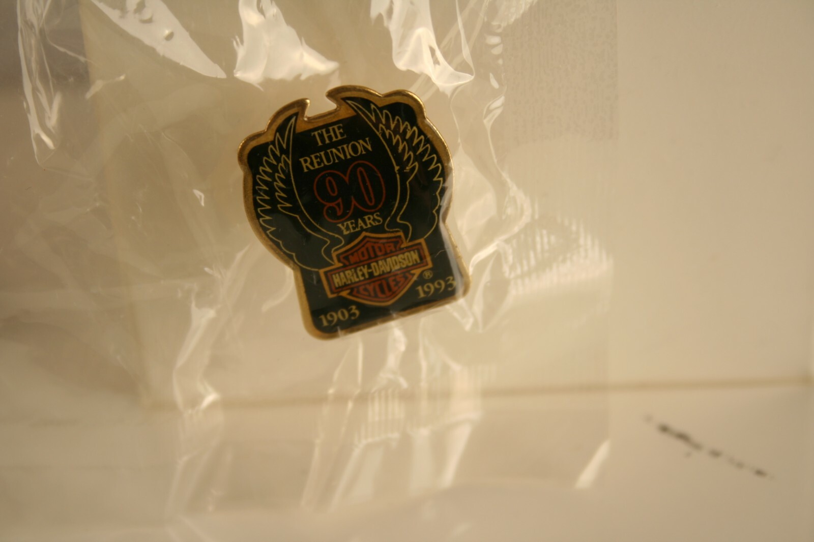 New Genuine Harley Davidson The Reunion 90 Years Vest Pin