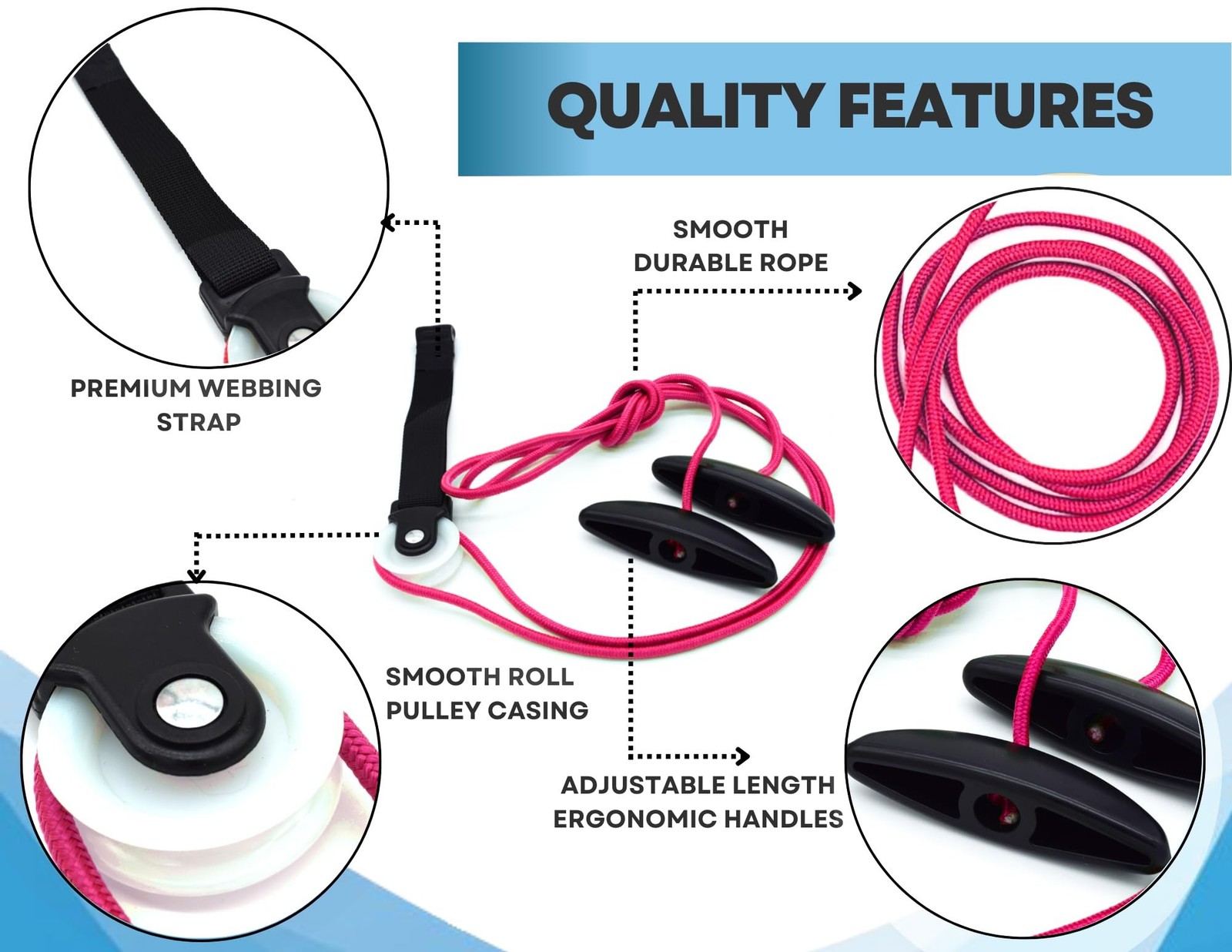 LiftAid Shoulder Pulley for Physical Therapy with Exercise Guide - Improves S...