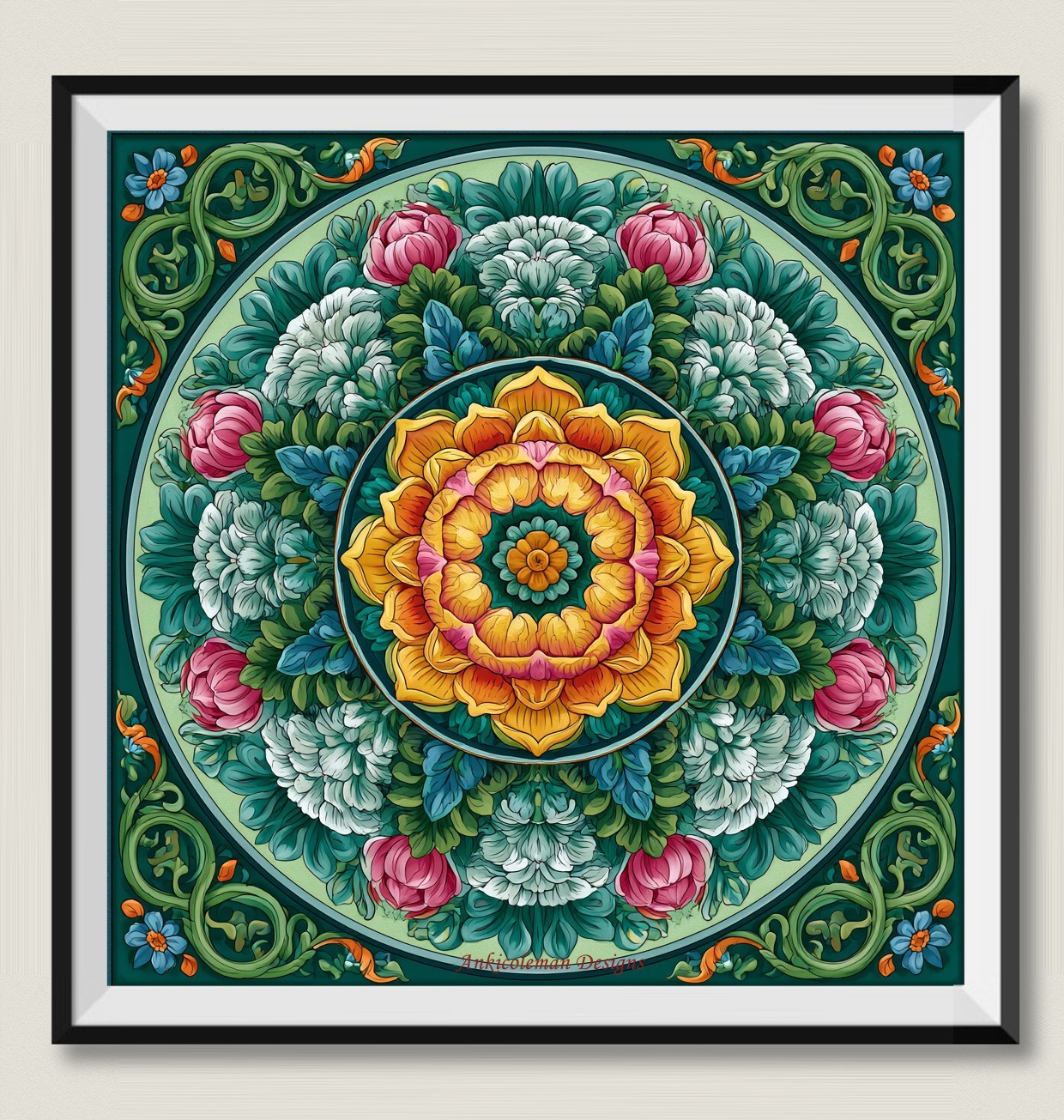 Mandala Pattern 11 DIY Chart Counted Cross Stitch Patterns Needlework DMC Color