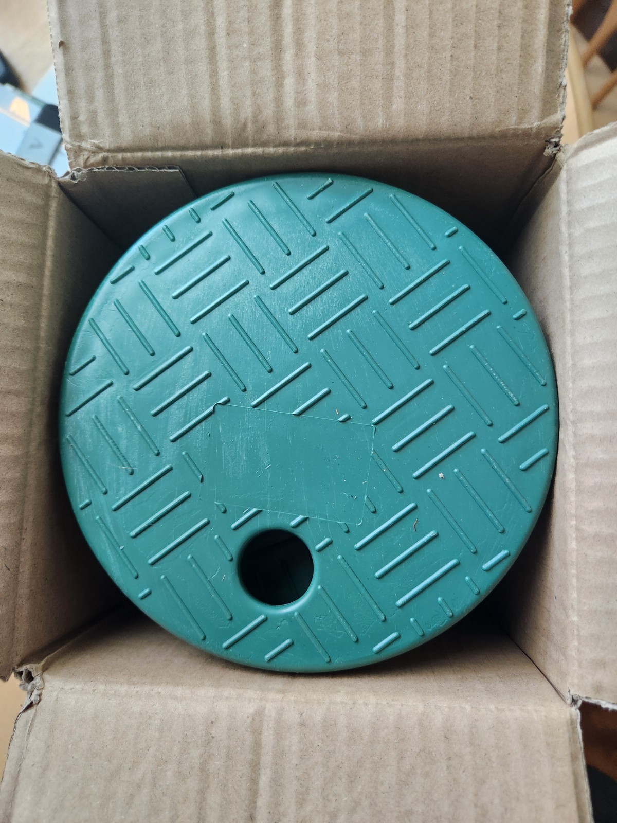 6in Green Round Sprinkler Valve Box Lid Cover, 6-Pack (MPN X004NRRA41)