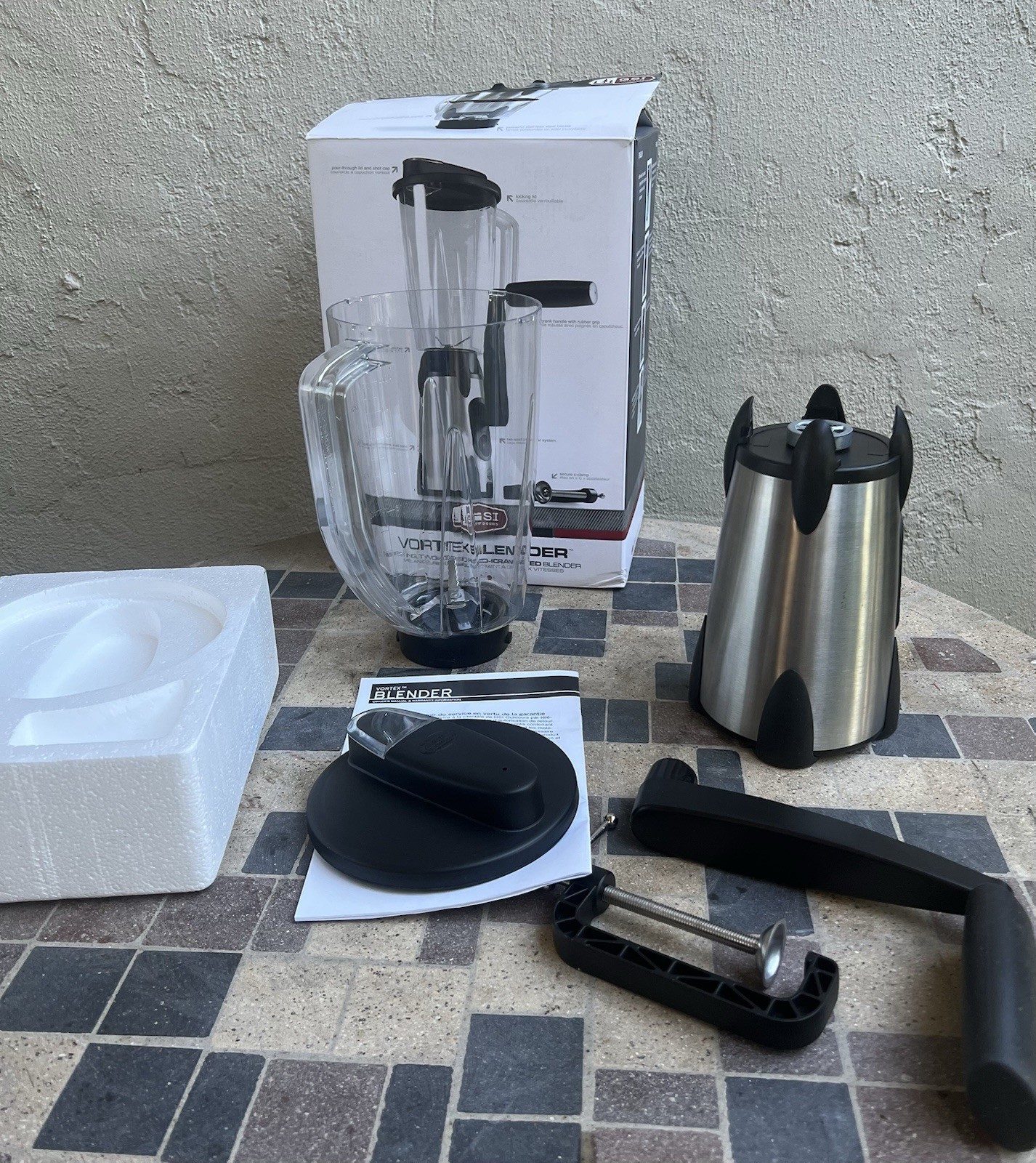 GSI Outdoors Vortex Blender hand crank 1.5L Camping RV Light Use