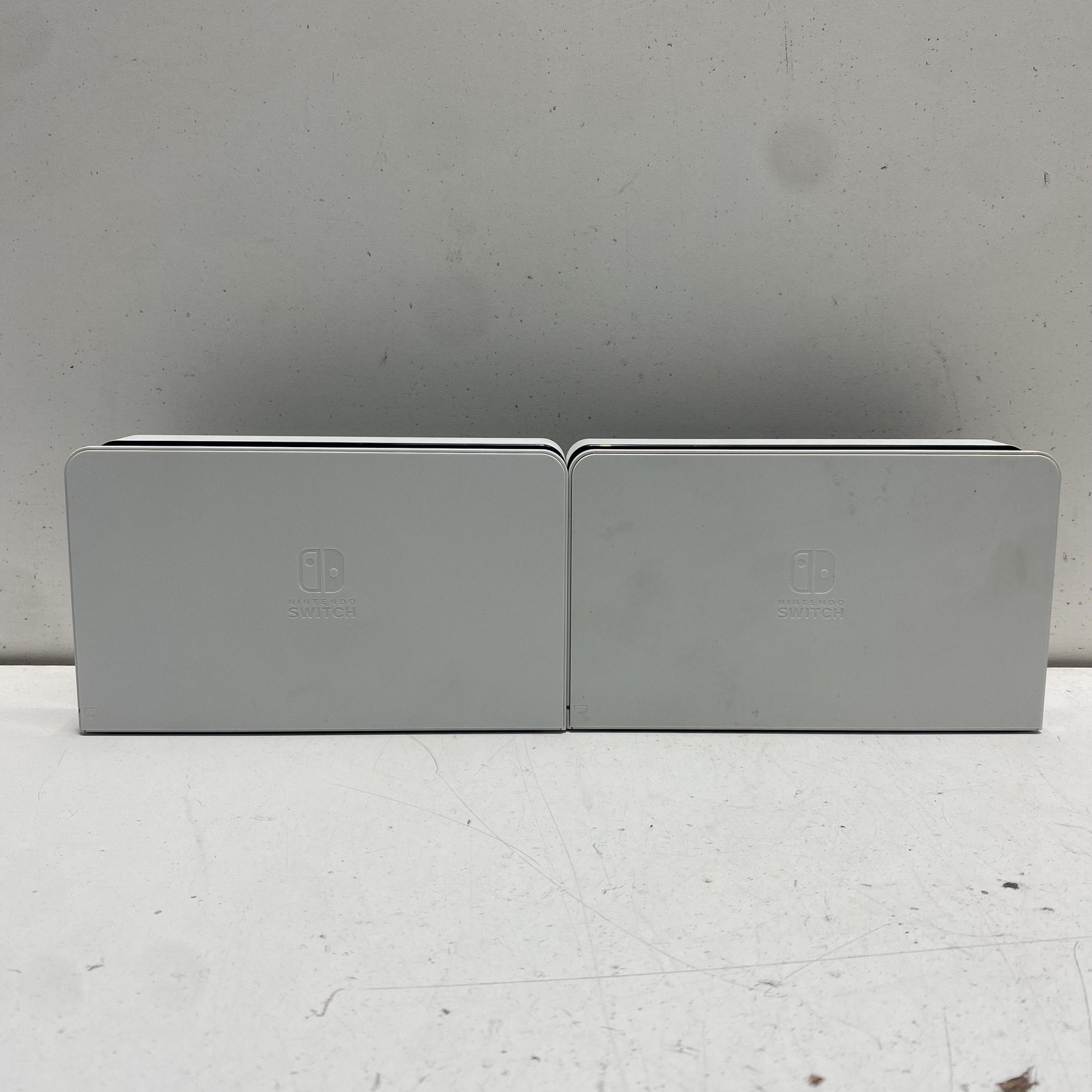 Nintendo Switch OLED Docking Station White Lot of 2 HEG-007 LAN Port