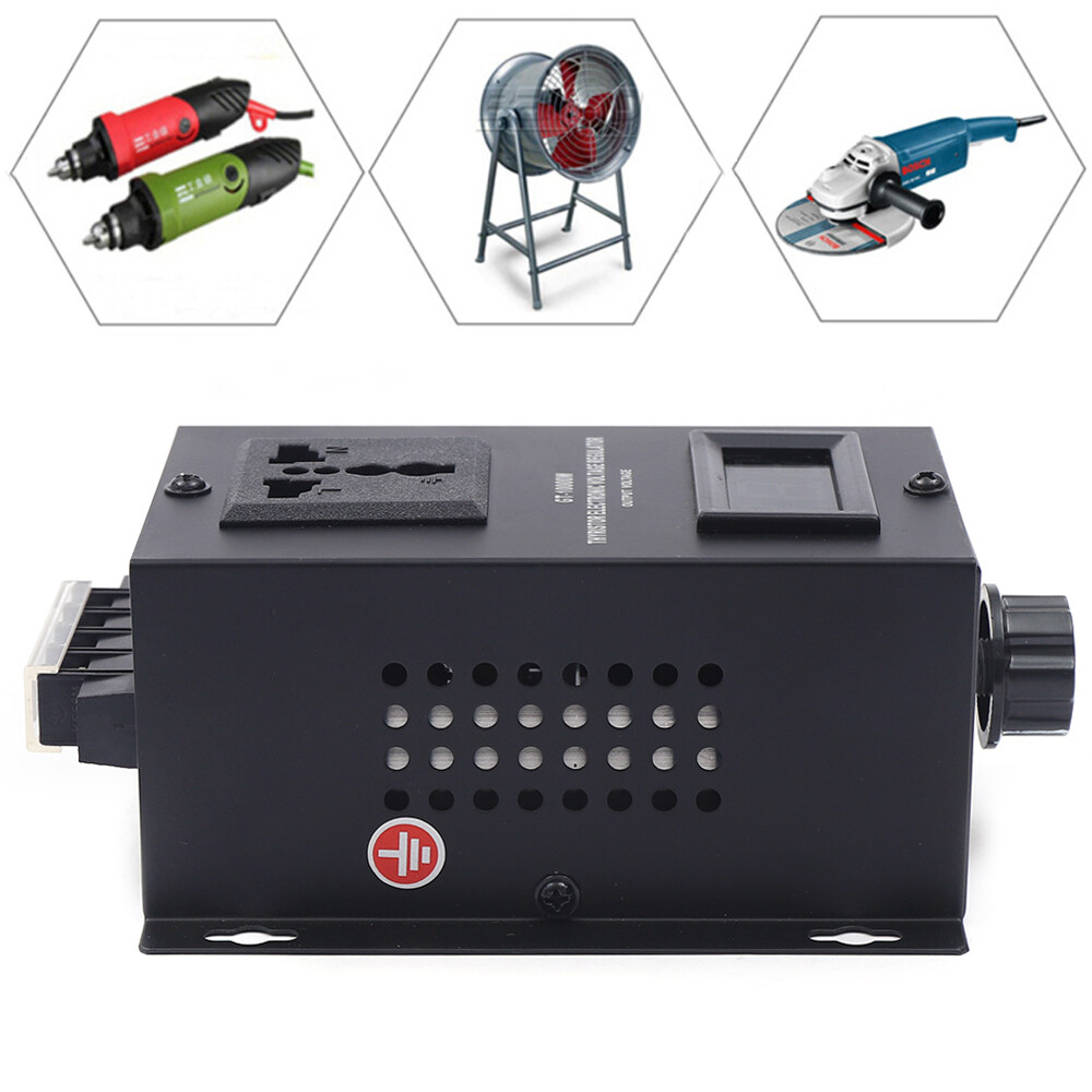 SCR Voltage Regulator 10000W, AC 110V Variable Voltage & Speed Control