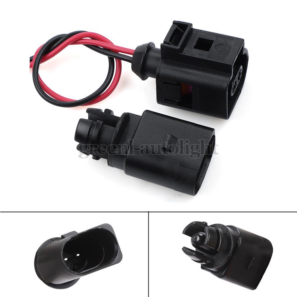 Ambient Air Temperature Sensor 2-pin Connector Plug Pigtail For Audi VW Jetta