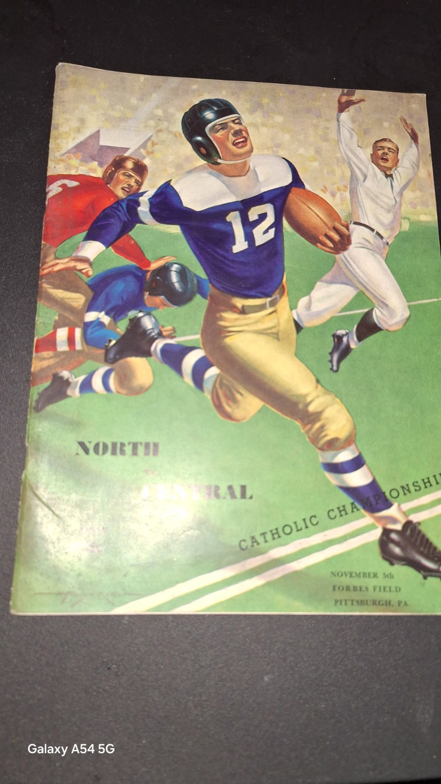1943 PITTSBURGH CENTRAL CATHOLIC VS NORTH CATHOLIC HIGH SCHOOL FOOTBALL PROGRAM