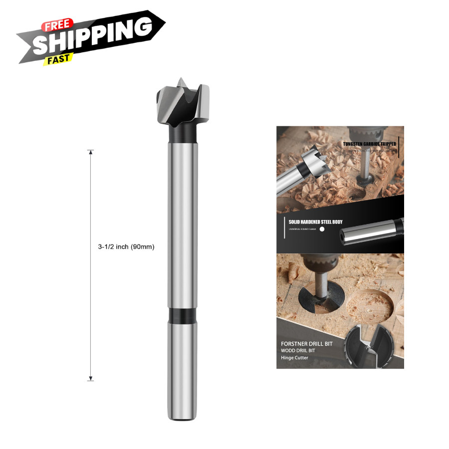 9/16" Forstner Drill Bit for Woodworking, Hinge Cutter for Wood and Plastic