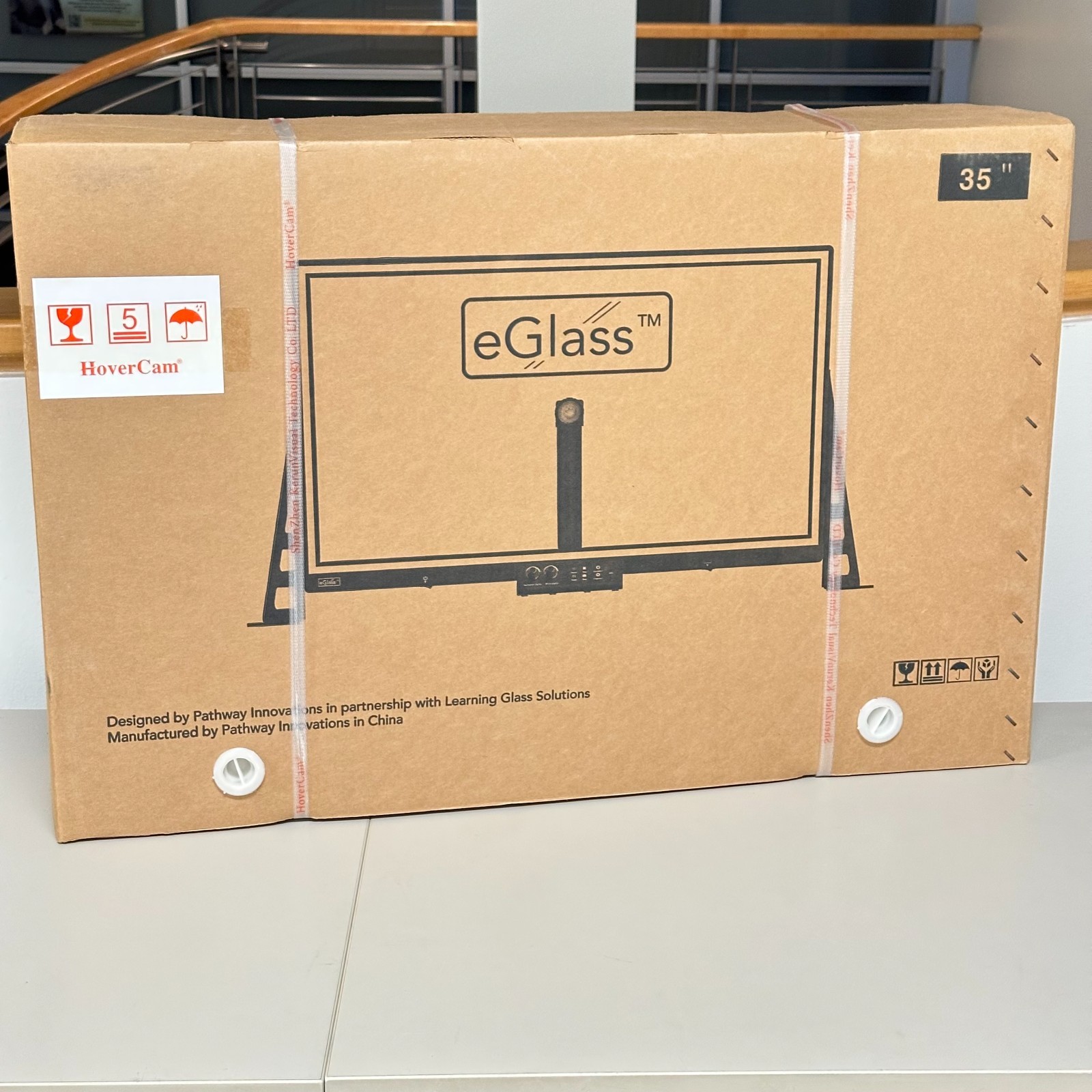 35" Zoom eGlass Lightboard by Pathway Presentation Pro HoverCam New