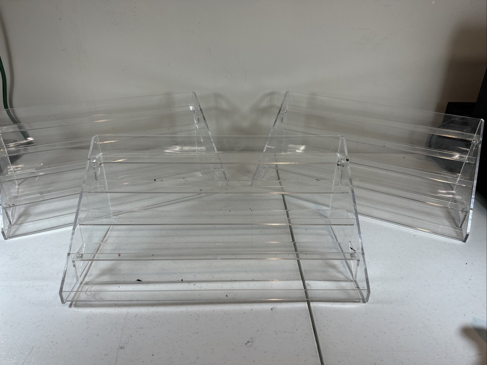 Clear Paint Organizer Rack Shelf 5  -Lot Of 3