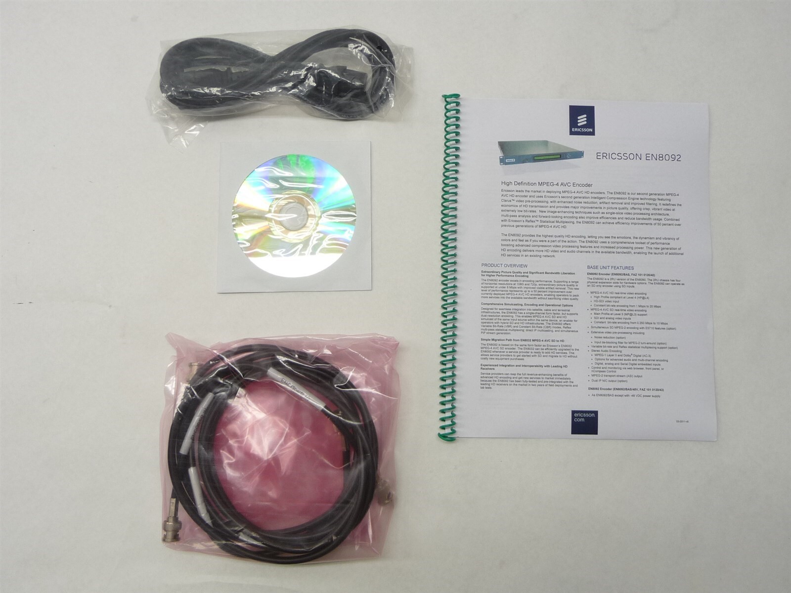TANDBERG ERICSSON EN8092 HD SDI MPEG-4 AVC HTTP AUTHENTICATION ENCODER AC3