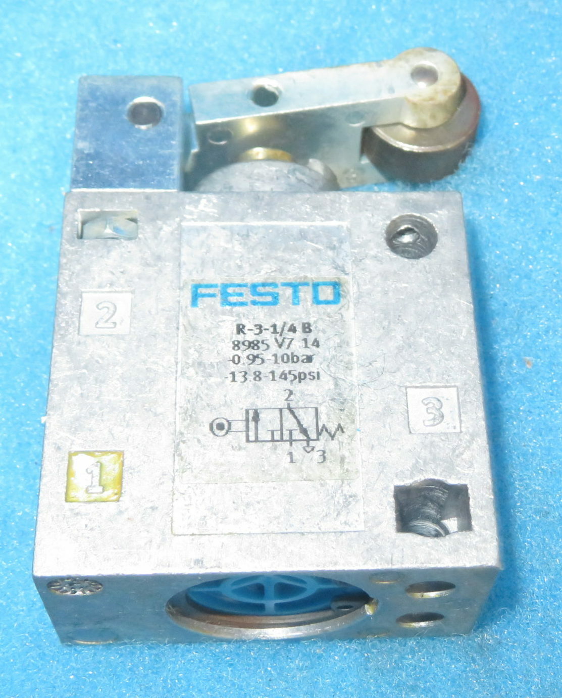 New FESTO 8985 ROLLER LEVER VALVE + 1 Year Warranty