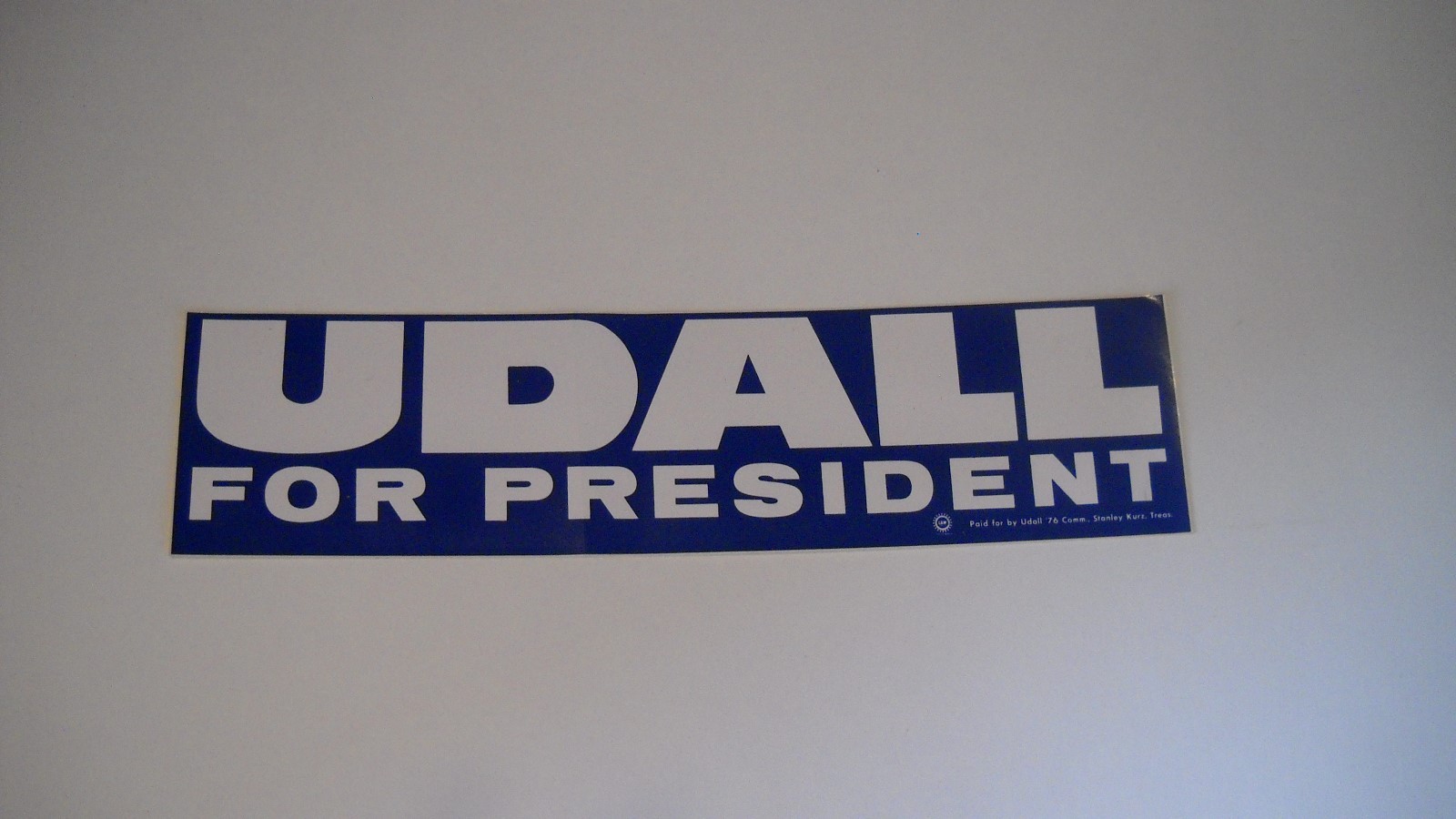 Udall for President Bumper Sticker (1)