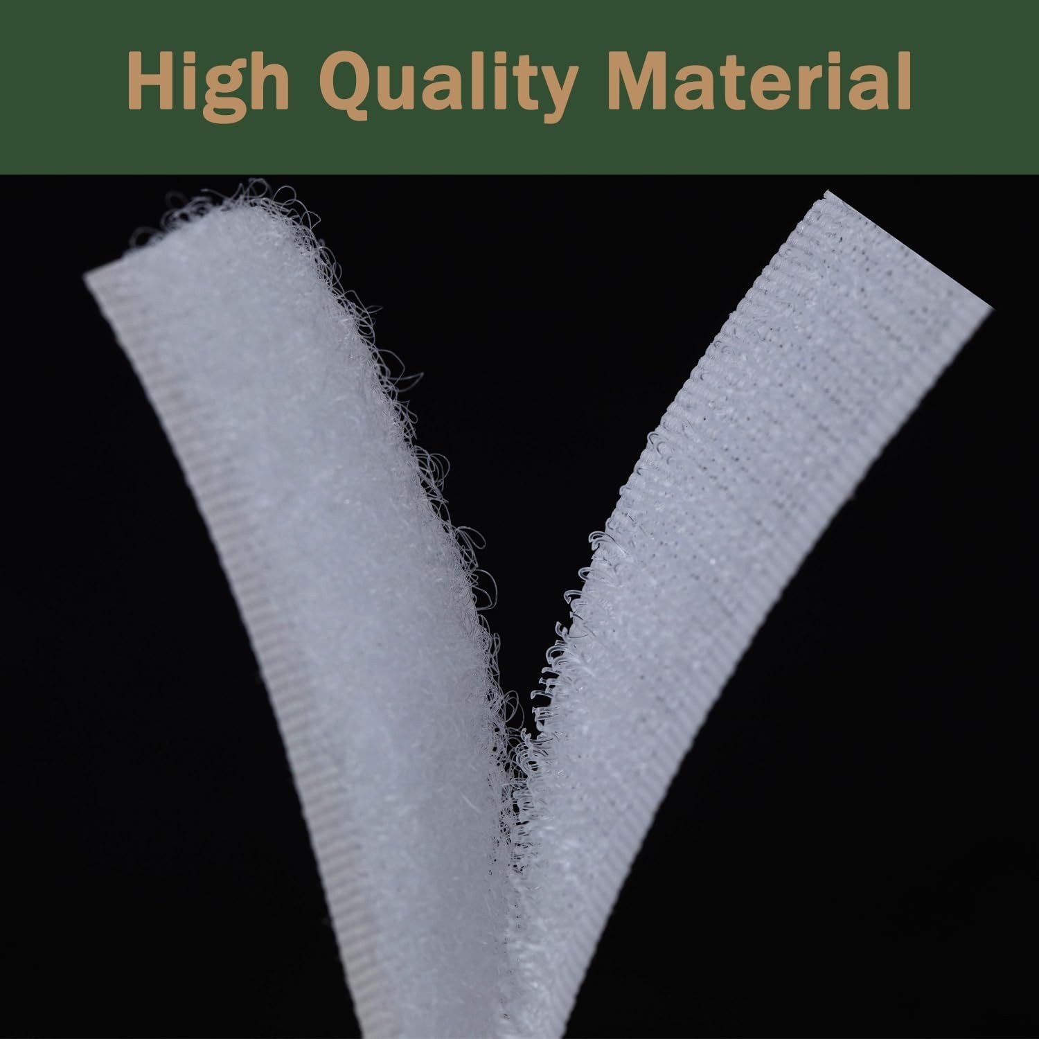 4 Inch Wide Hook and Loop Tape with Adhesive, Nylon Self Adhesive Heavy Duty ...
