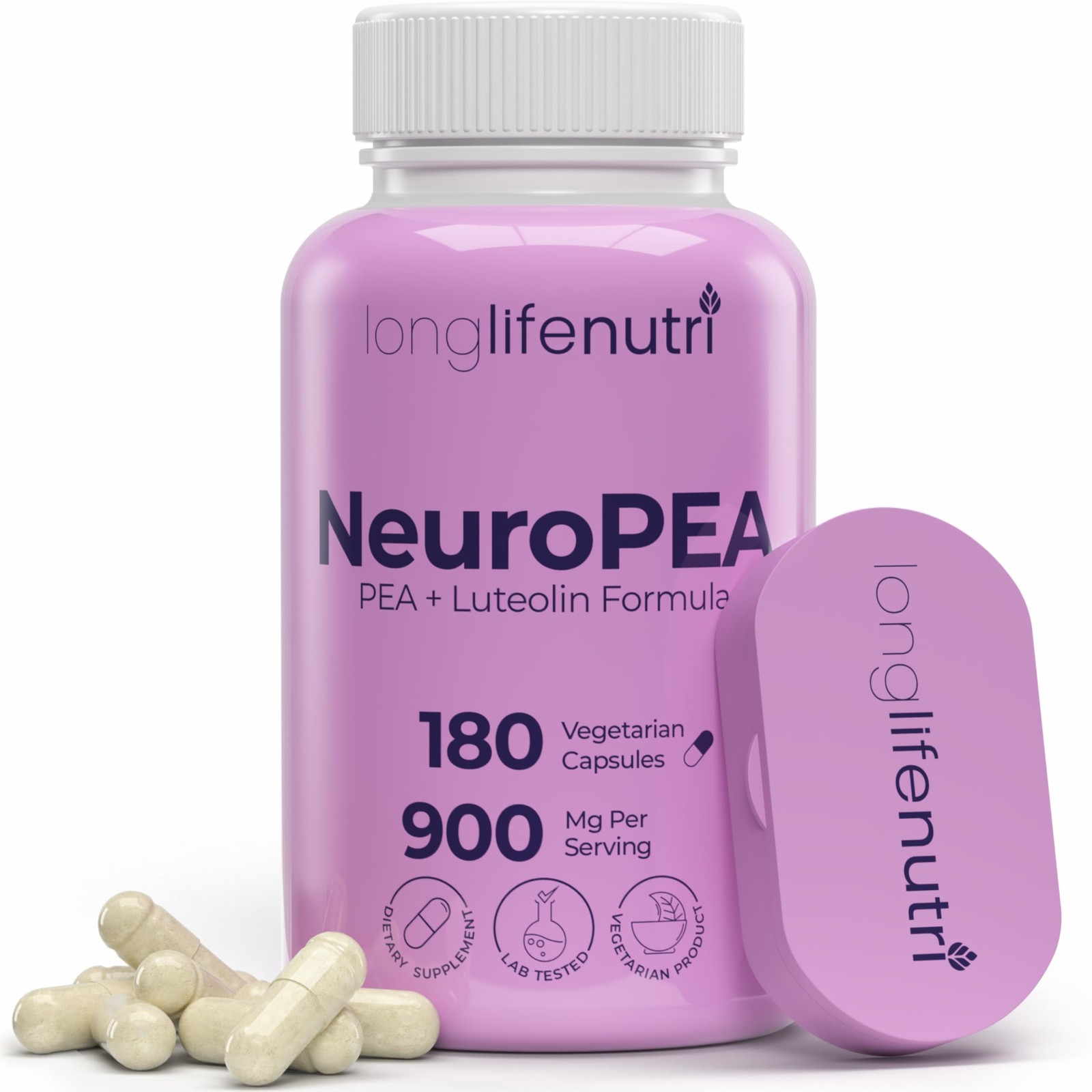 LongLifeNutri NeuroPEA (Palmitoylethanolamide + Luteolin 800mg/100mg) –...