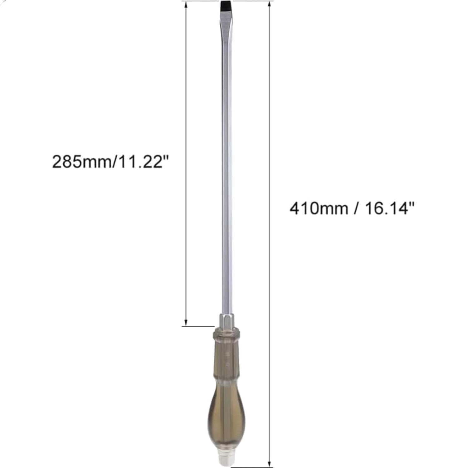 Heavy-Duty 12-Inch Slotted Impact Screwdriver for Demolition & General Repairs
