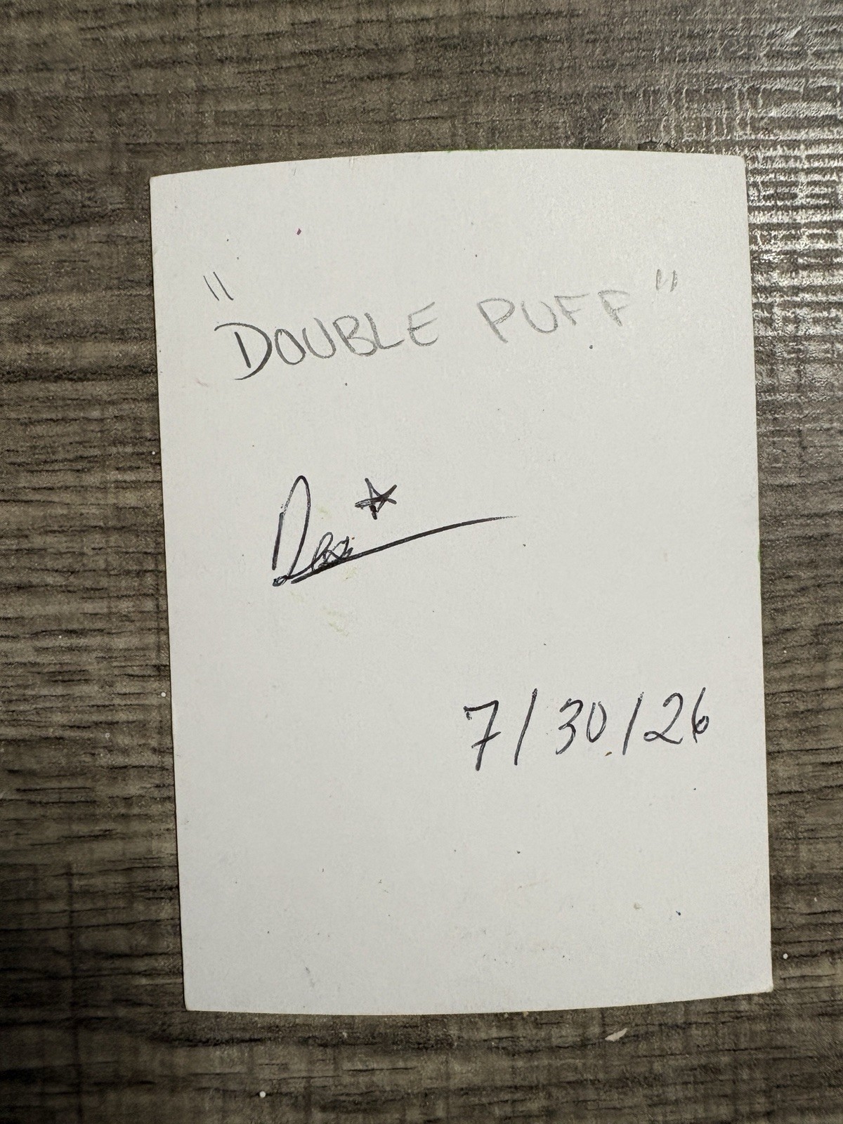 “Double Puff” ACEO Original Pop Art Drawing 3.5 X 2.5
