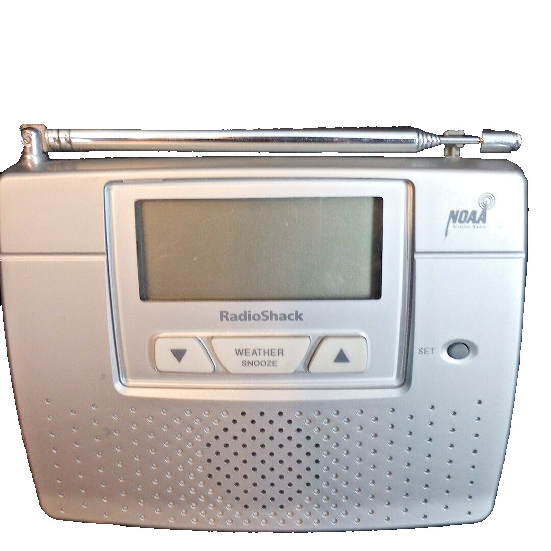 Vintage Radio Shack NOAA Weather Radio Alarm Clock 12-260 w Power Adapter Tested
